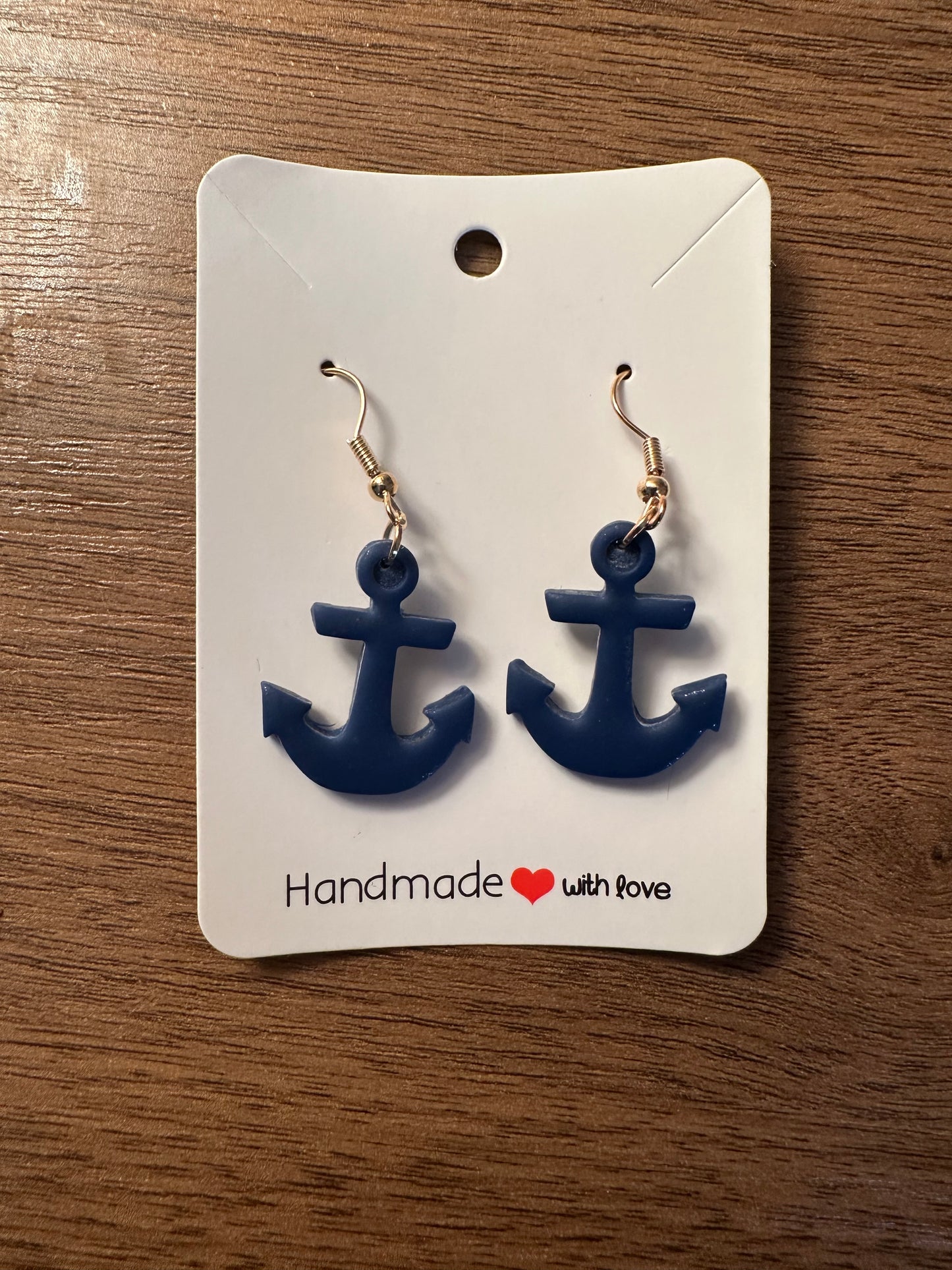 Anchors on Silver Fish Hooks