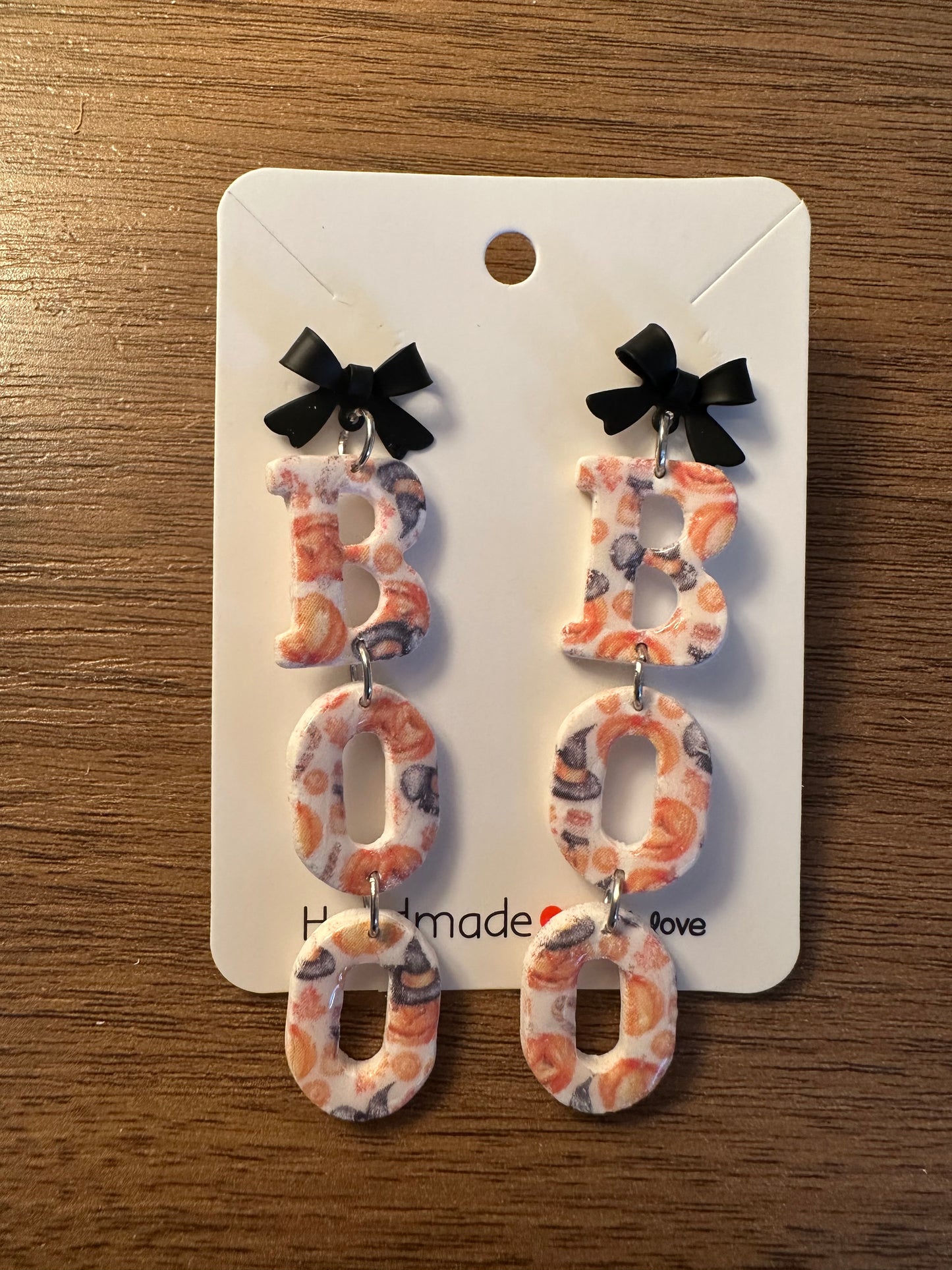 BOO Halloween Dangles