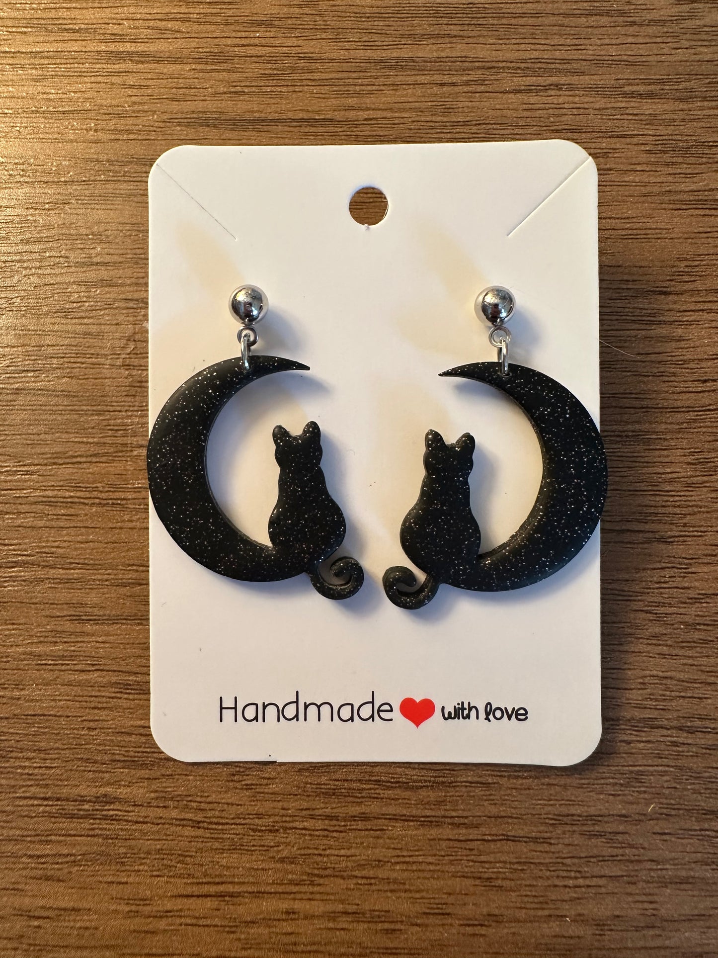 Cats on Moons Dangles