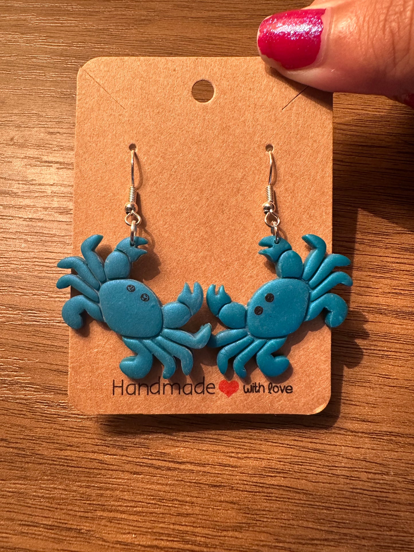 Blue Crabs on Silver Fishhook